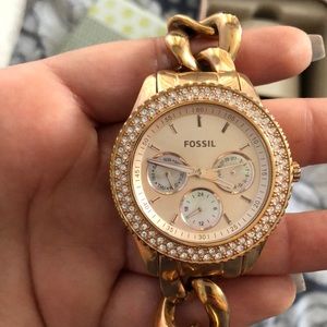Fossil Rose Gold Chain 